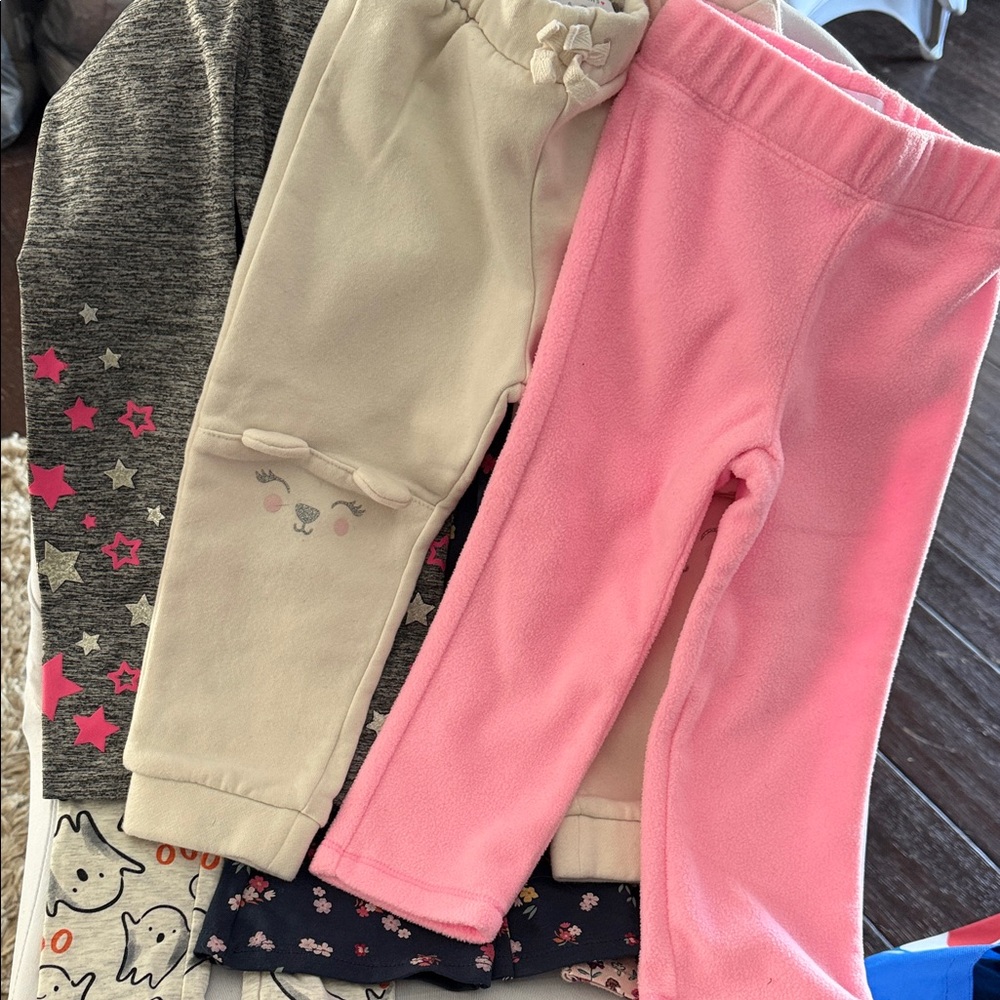 6 pairs or Kids Pants Pink, Cream, Gray and more!